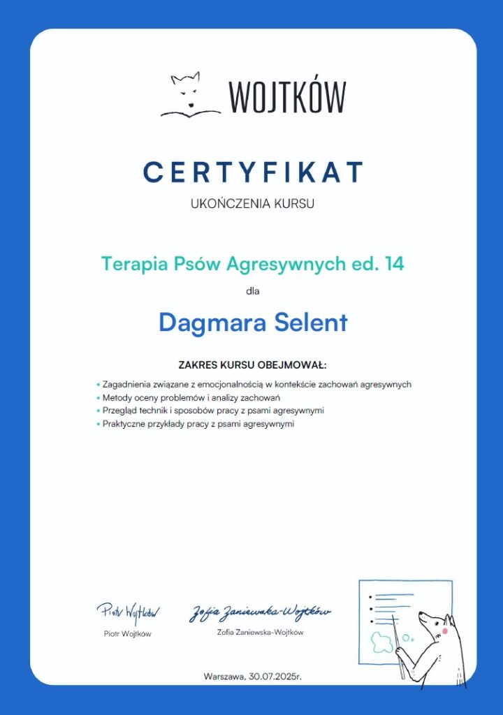 Terapia psów agresywnych Dagmara Selent