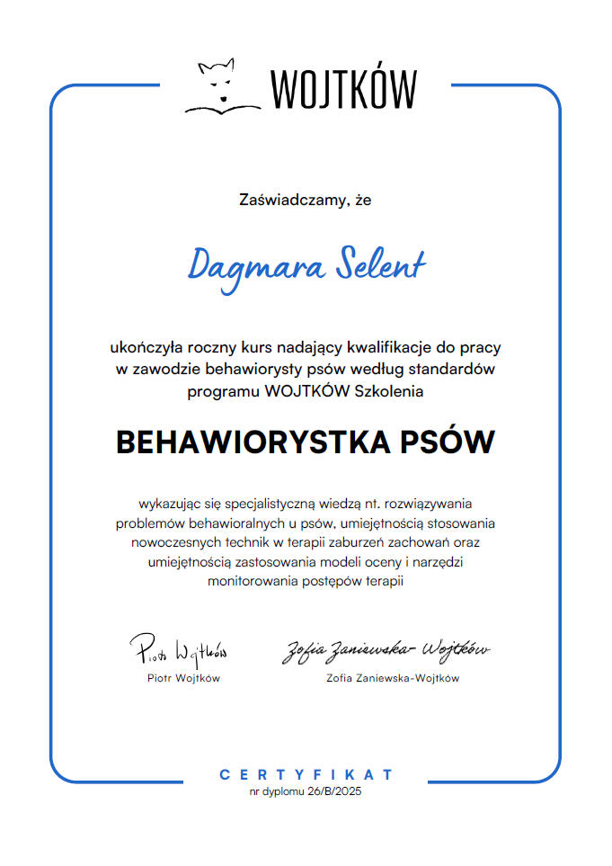 Behawiorystka psów Dagmara Selent